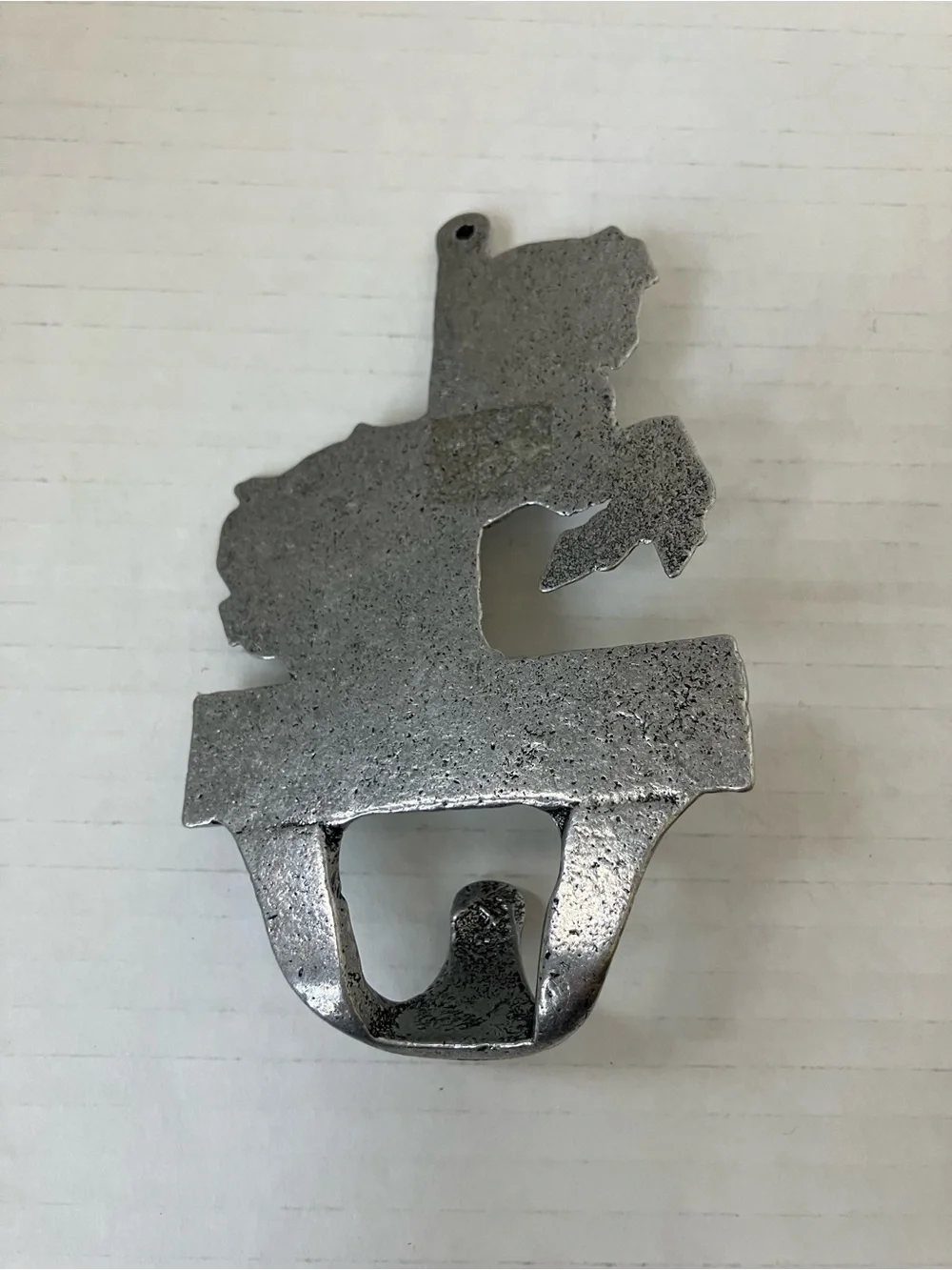 Vintage Silver Carousel Horse Wall Hook